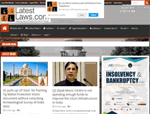Tablet Screenshot of latestlaws.com